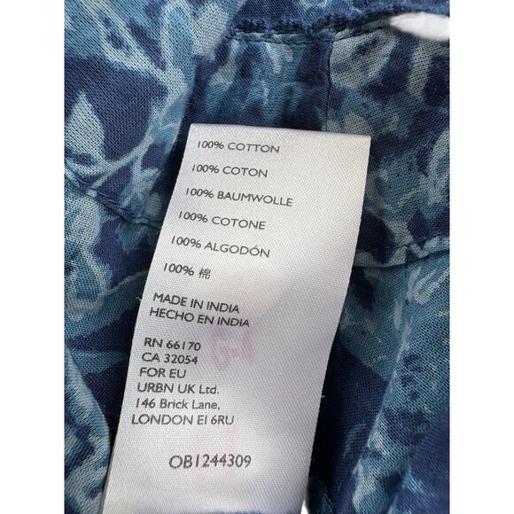 Free People We the Free Women's Cool Meadow Print Peasant Blouse Size M - Picture 9 of 12